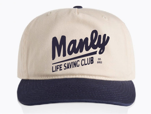 MANLY COTTON CAP | WHITE / NAVY