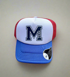 Red/Blue "M" Trucker