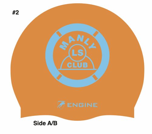 MLSC ORANGE SWIM CAP
