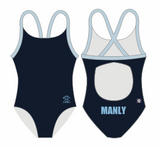 Girls 1pc XOVER | NAVY/SKY BLUE - PRE-ORDER