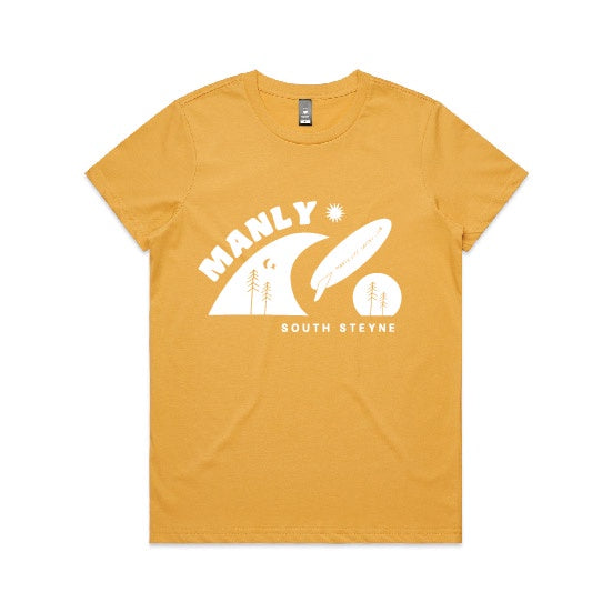 MANLY WAVE TEE | MUSTARD